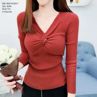 Áo len gân xoắn ngực sỉ từ 5sp bất kỳ