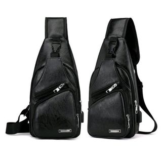 túi da khoá chéo nam