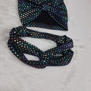 Set nơ cho mẹ và turban cho bé