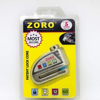khoá đĩa xe Zoro báo động chống trộm cho xe máy bảo hành 5 năm