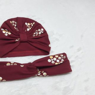 Set nơ cho mẹ và turban cho bé