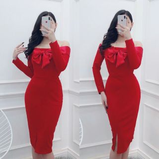 đầm body kết nơ