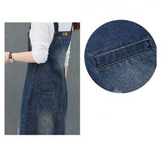 Đầm Yếm Jean Túi Wax Cá Tính