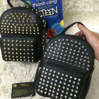 Balo Đinh MiNi Balo Đinh Vàng - Thời Trang Nữ Đeo Được 2 Kiểu giá sỉ​ giá bán buôn