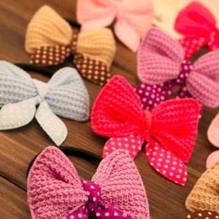 cột tóc nơ đủ màu mẫu mới nhất