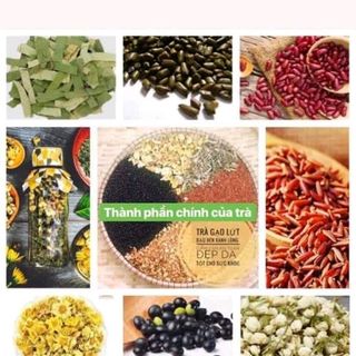 trà gạo lức đậu đen xanh lòng NGÔ MÍCH