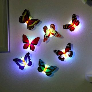bươm bướm có đèn led dán tường kiểu y hình