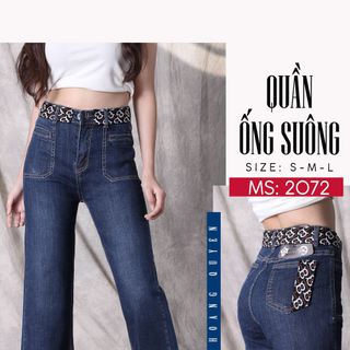 Quần jean nữ cao cấp ong loe Anfa