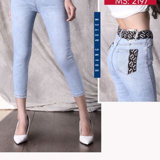 Quần jean nữ 8 tấc cao cấp Anfa