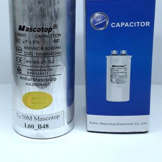 Tụ Mascotop CBB65 50uF±5 Dùng cho điều hòa