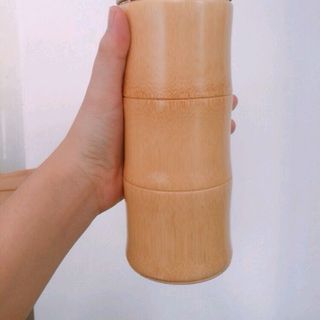 bình giữ nhiệt vỏ tre có khấc