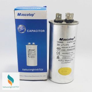 Tụ Mascotop CBB65 30uF±5 dùng cho Block điều hòa