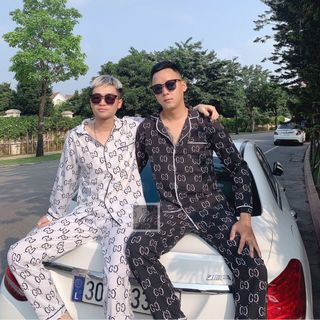 Bộ Pijama Dài Tay Chất Kate Thái