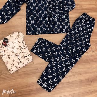 Bộ Pijama Dài Tay Chất Kate Thái