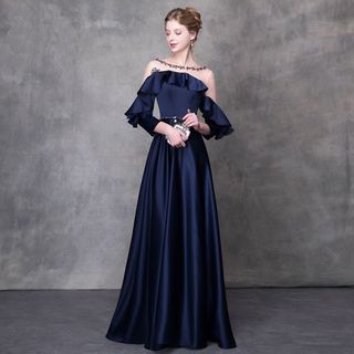 đầm maxi dạ hội tay lỡ
