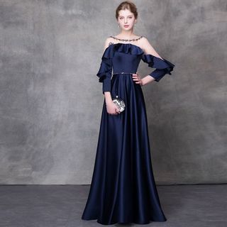 đầm maxi dạ hội tay lỡ