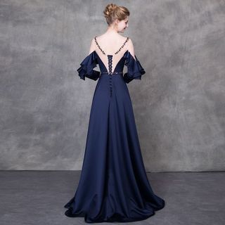 đầm maxi dạ hội tay lỡ