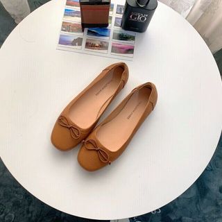 Giày búp bê mọi đế âm da thật phom chuẩn
