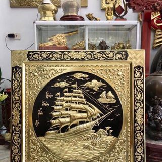 Tranh đồng thuận buồm xuôi gió 90x90cm