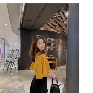 Set váy quần xếp li SM cổ V
