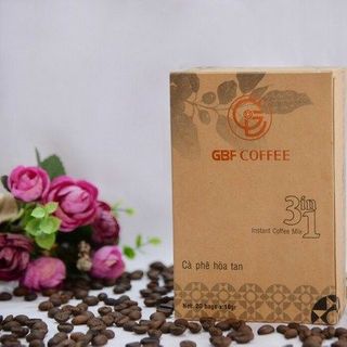 Hộp Cà Phê Hòa Tan GBF COFFEE 3 Trong 1 16g x 20 gói