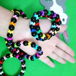 chuỗi đeo tay đá đen mix vòng tay đá đen