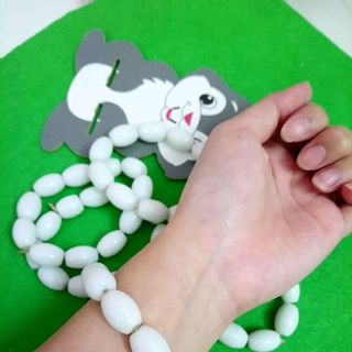 vòng tay đá trắng chuỗi đeo tay phong thủy