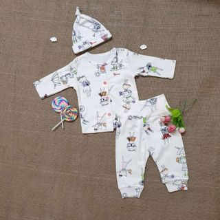 Bộ sơ sinh cao cấp Bunny cho bé từ 3-10kg