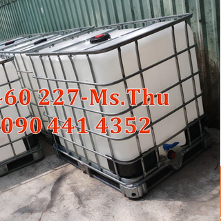 thùng nhựa đựng hóa chất 1000l bồn nhựa 1 khối vuông tank nhựa có khung thép 1000l