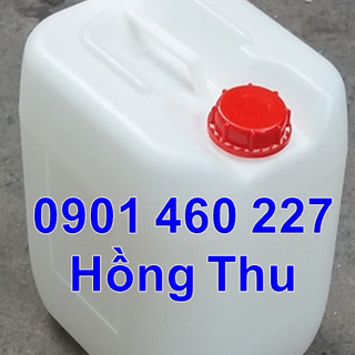 Thùng nhựa xanh 30 lít can nhựa xanh 25 lít đựng hóa chất can vuông trắng 20 lít đựng hóa chất tại TPHCM