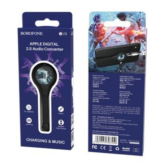 Đầu Cáp Chuyển BOROFONE BV9 Cổng Lightning Apple Sang Cổng Lightning và 35mm Jack