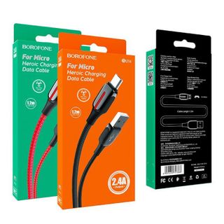 Cáp Sạc Truyền Dữ Liệu BOROFONE BU14 12m Cổng Micro USB