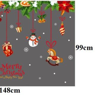 Decal dán tường noel - HM92017 giá sỉ