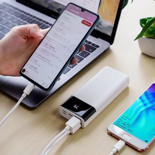 Pin Sạc Dự Phòng BOROFONE BT25 10000mah 2 cổng ra USB 2A 2 cổng vào Micro USB / Type C Màn hình Led hiện dung lượng pin