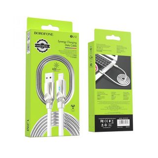Cáp Sạc Truyền Dữ Liệu BOROFONE BU12 Có Đèn Led Báo Sạc 12m Cổng Lightning