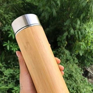 Bình giữ nhiệt vỏ tre