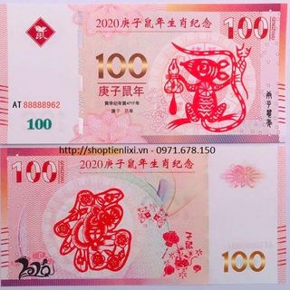 Tiền Con Chuột Macao 100 Patacas
