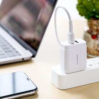Bộ Cóc Cáp Sạc Nhanh BOROFONE BA37 2 cổng USB Cáp Lightning chuẩn US