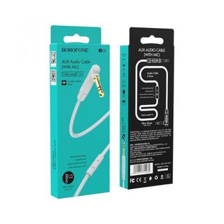 Cáp Audio AUX BOROFONE BL5 Chuyển Jack 35mm sang Jack 35 mm Hỗ trợ Microfone Nút điều khiển