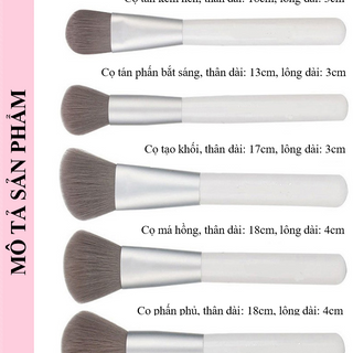 BỘ CỌ TRANG ĐIỂM LÔNG THAN TRE 12cây/set