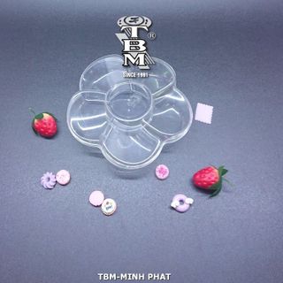 HỘP NHỰA BÔNG MAI NHIỀU MÀU ĐỰNG BÁNH KẸO TẾT