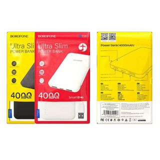 Pin Sạc Dự Phòng BOROFONE BT26 4000mah Cổng vào Micro USB / USB C 2 cổng sạc ra 1A Đèn Led hiển thị dung lượng pin