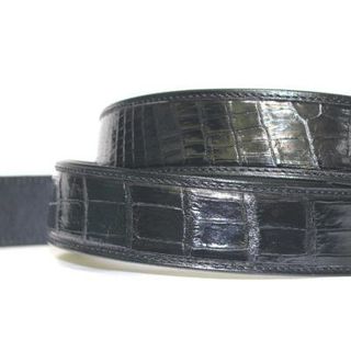 Thắt lưng da cá sấu thật viền bò - Size 40 nối