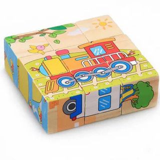 Đồ chơi gỗ trí tuệ - Bộ xếp hình khối động vật