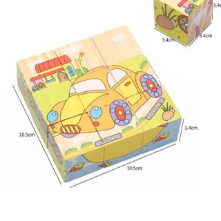 Đồ chơi gỗ trí tuệ - Bộ xếp hình khối động vật