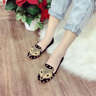 Giày búp bê nhung QC sang trọng size 35/39