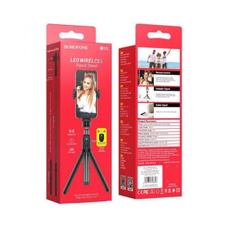 Gậy Chụp Hình Tự Sướng Không Dây BOROFONE BY5 Kiêm Giá Đỡ 3 Chân