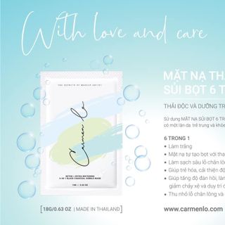 MẶT NẠ THẢI ĐỘC THAN TRE SỦI BỌT Phiên bản giới hạn