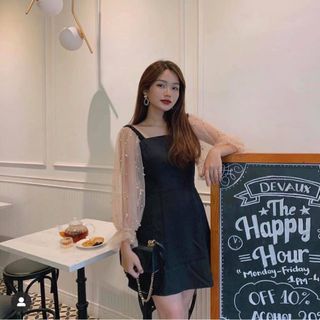 ĐẦM TAY LƯỚI ĐÍNH NGỌC