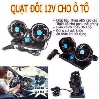 QUẠT ĐÔI 12V MINI TRÊN OTO CHUYÊN SỈ MIỀN BẮC giá sỉ